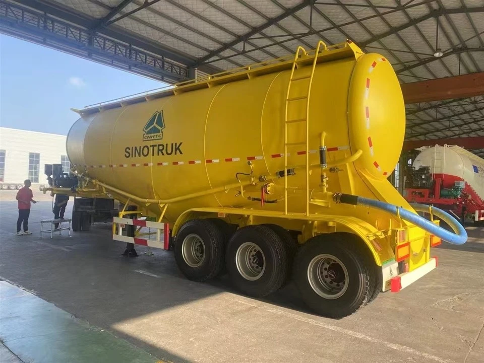 3 Axle Bulk Cement Tanker Semi Trailer factory